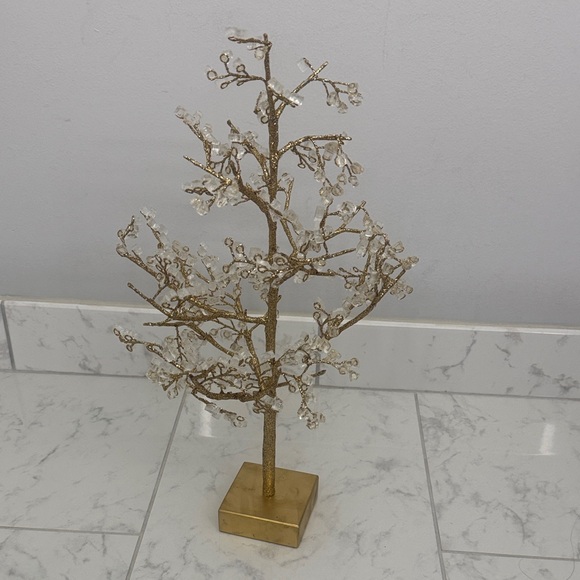 Gold Decorative Tree with Clear Crystal Accents - Picture 5 of 5